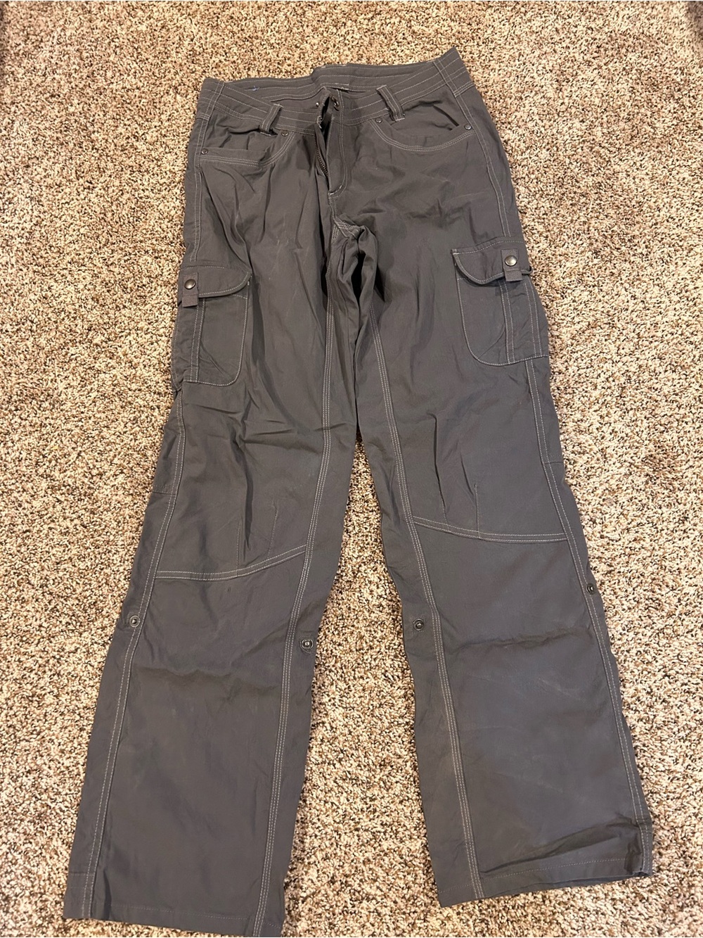 Womens Kuhl Gray Cargo Pants - Functional Workwear